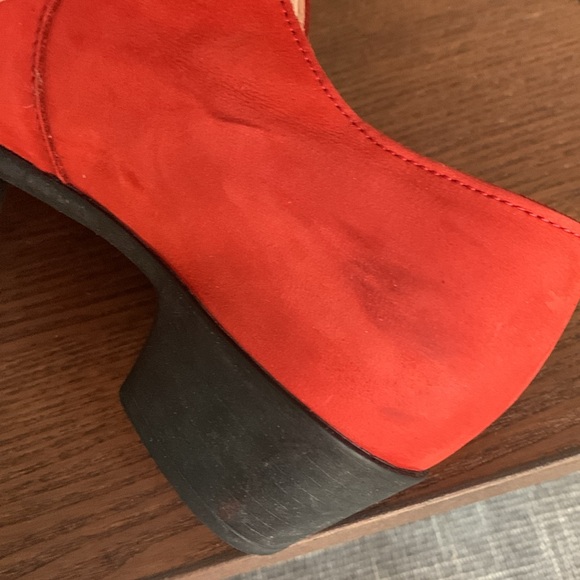LOINTS OF HOLLAND - Fine suede - orange/red Mary Jane Pumps - Picture 12 of 15